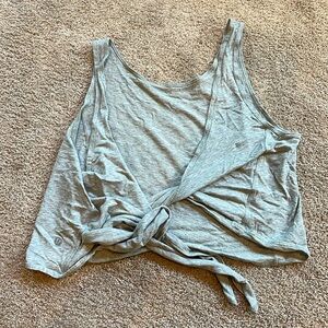 Lululemon gray wraparound tight tank